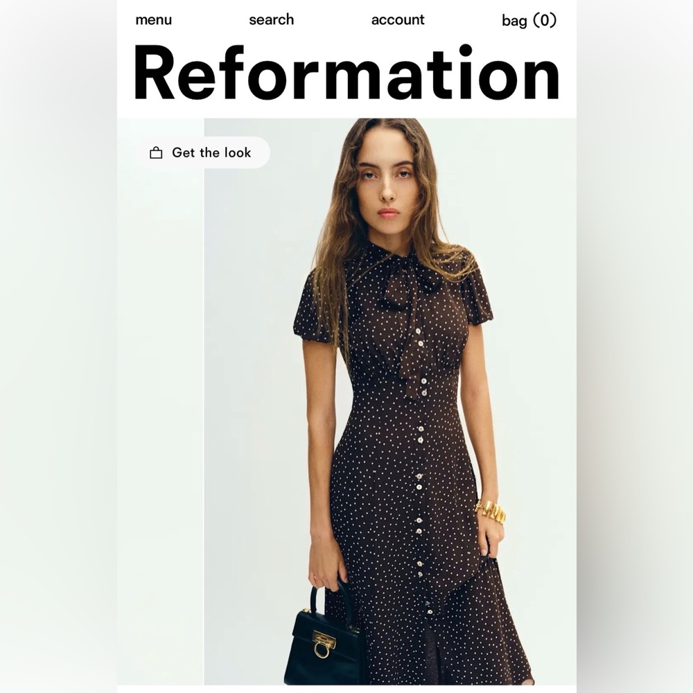 Reformation dress Bloomsberry in Colette dot NWT - Picture 6 of 13